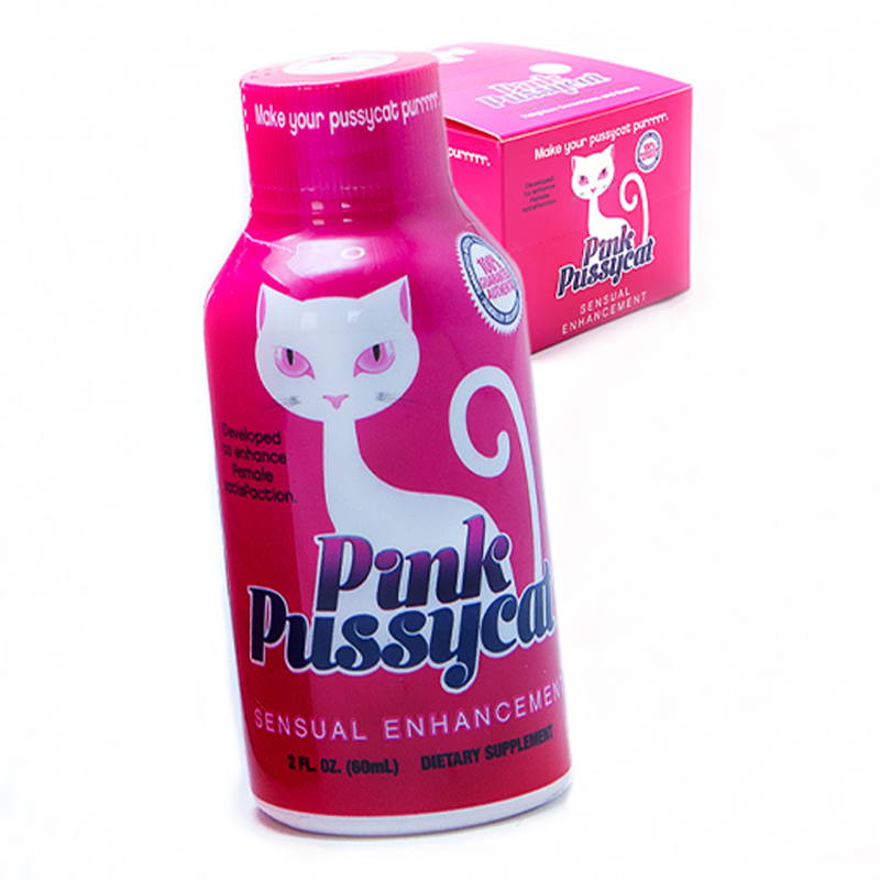 Pink Pussycat Shot 2oz 12 Pack Display Adult Store 4964