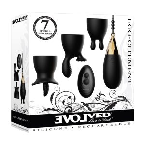 Evolved EggCitement 5Pc Vibe&Acc Set Blk